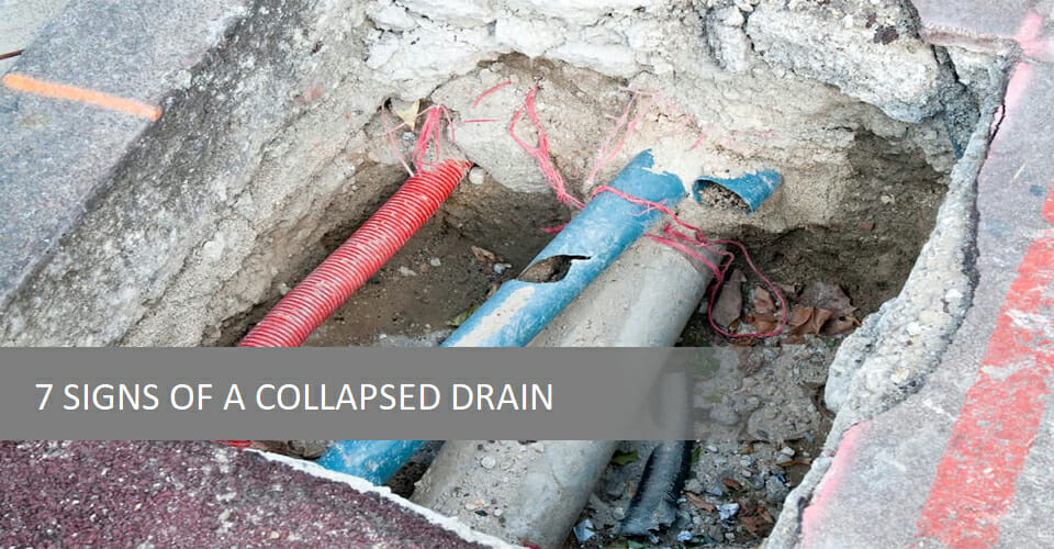 collapsed drain