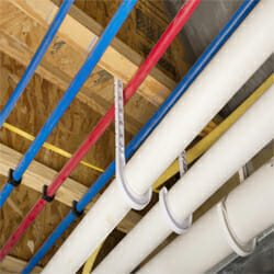 PVC pipes in the ceiling
